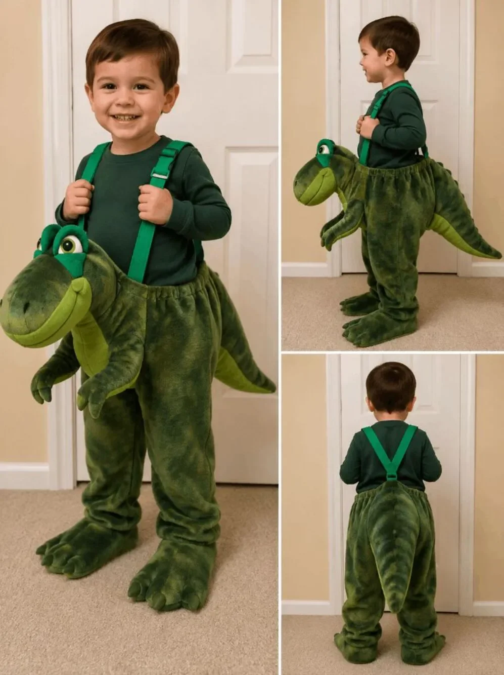 TREX Dinosaur plush adjustable plush childrens costume One Size Fits Most